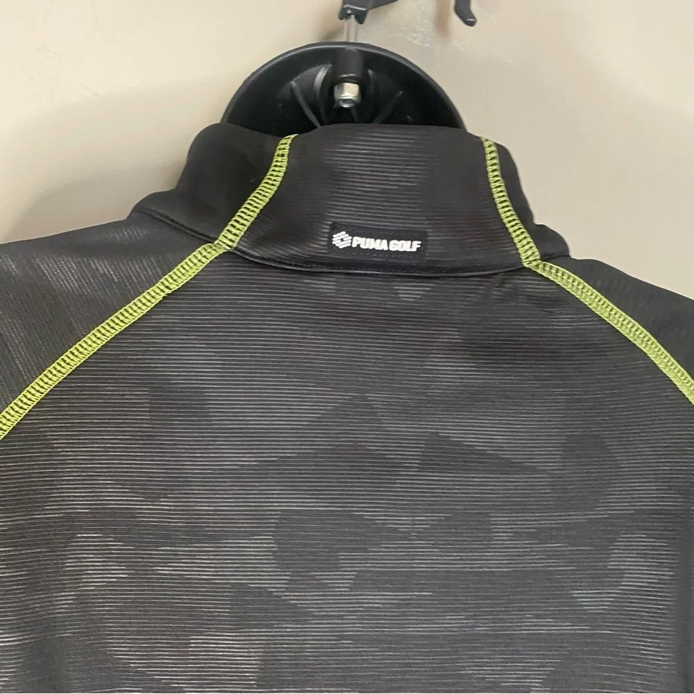 PUMA Men's Ice Strip 1/4 Zip Gold Pullover Sweater 2016 - Picture 10 of 11